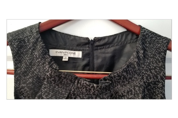 Evan Picone silver/black dress - Picture 3 of 3